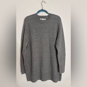 TAGS NOW REMOVED! Zara Gray Crew Neck Sweater